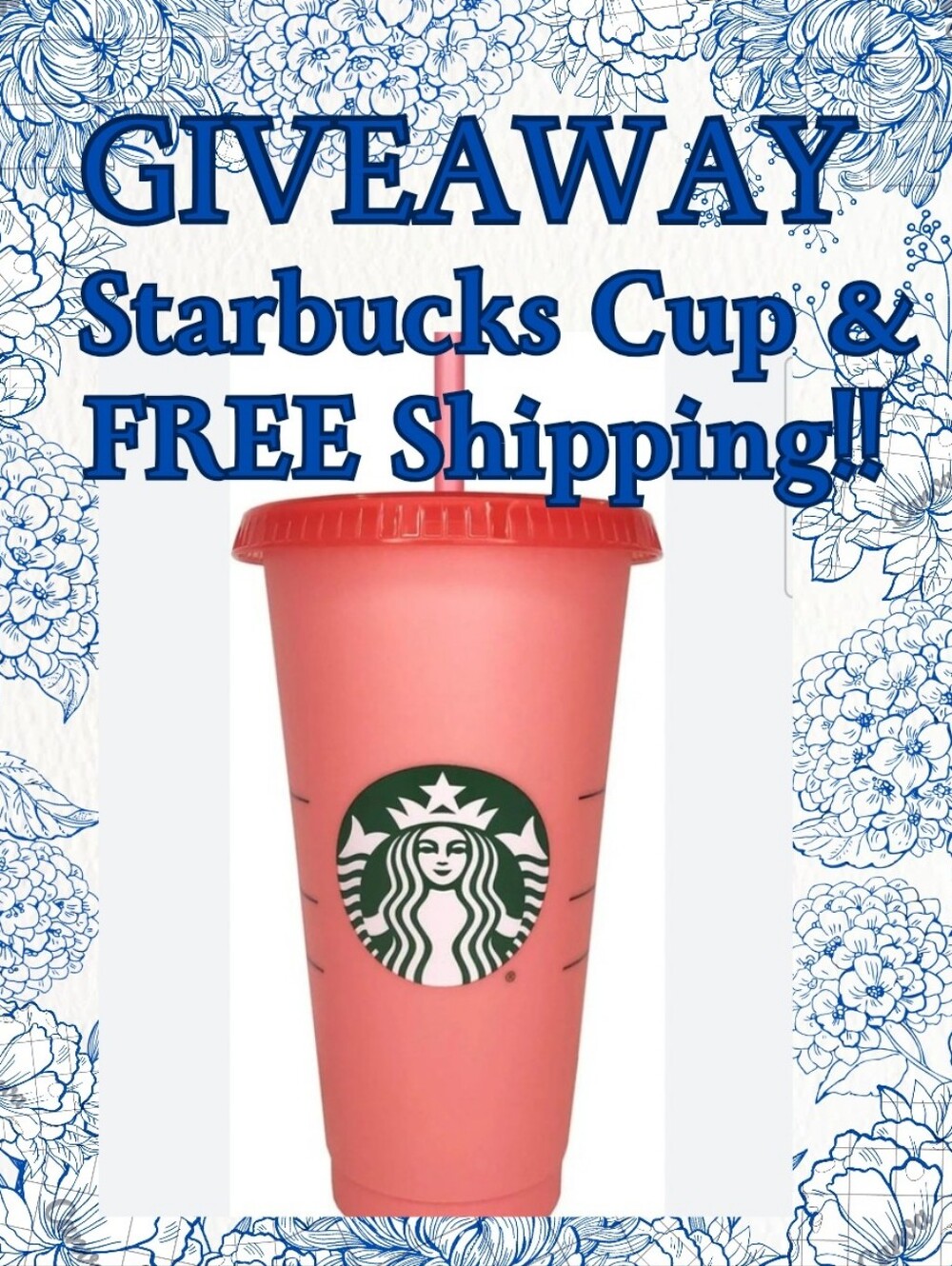 GIVEAWAY! Starbucks Cup + FREE SHIPPING!!🎉
